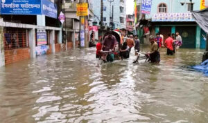 Flash Flood in Mymensingh Kind mit Sonnenbrille in Songea