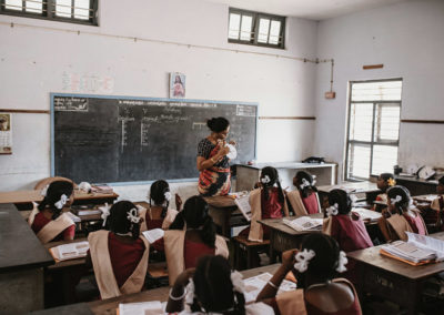 PATRIZIA Child Care Porayar, Indien - Mädchen im Unterricht