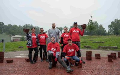 Corporate-Volunteering-Aktion mit Aon: Roundpen für den Ziegelhof